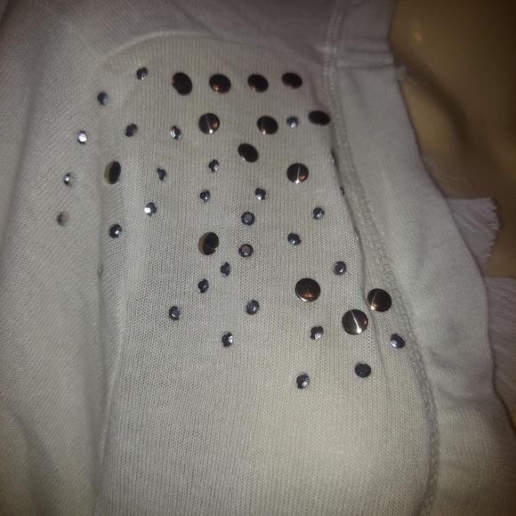 Poof Excellence Long Sleeve off white ruffle cardigan size 2x - Picture 5 of 9